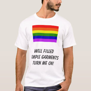 T-shirt l'arc-en-ciel, les vêtements bien remplis de