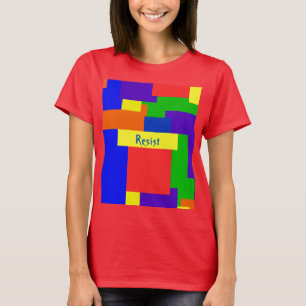 T-shirt L'arc-en-ciel résistent à la conception d'édred