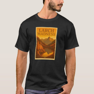 T-shirt Larch Madness Vertical Print Golden Larches in the