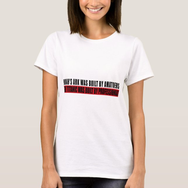 T-shirt L'arche de Noé était bult par Amatuers… (Devant)
