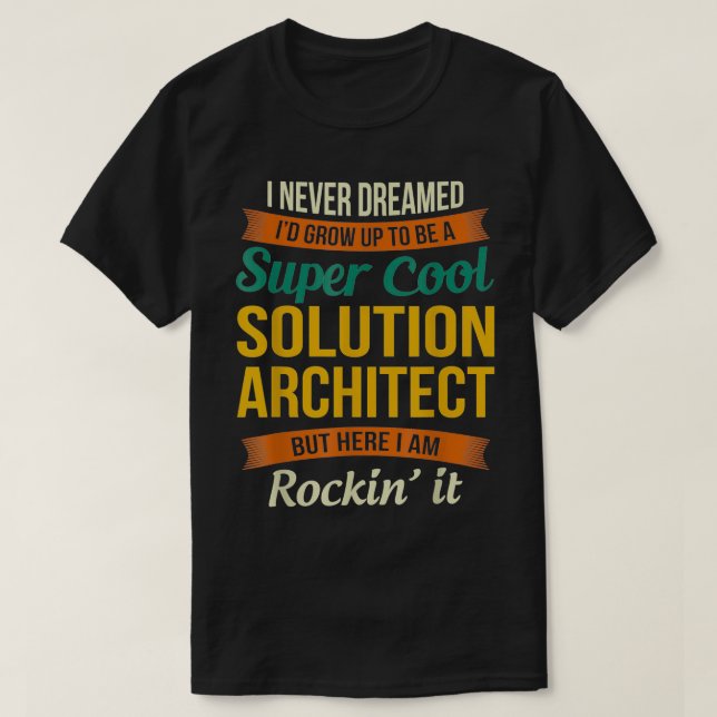 T-shirt L'Architecte De Solution Dons Appréciation Drôle (Design devant)