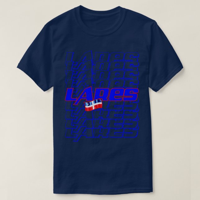 T-shirt Lares Texte en cascade 1 (Design devant)