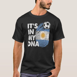 T-shirt L'Argentine Dans Mon Adn Argentine Drapeau Équipe 
