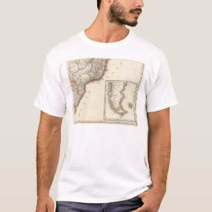 T-shirt L'Argentine et la carte gravée par Chili