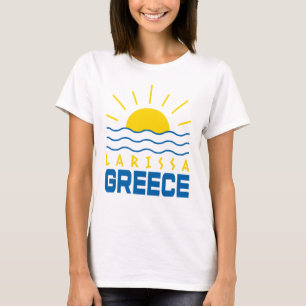 T-shirt Larissa Grèce Soleil et Vagues de mer Femmes