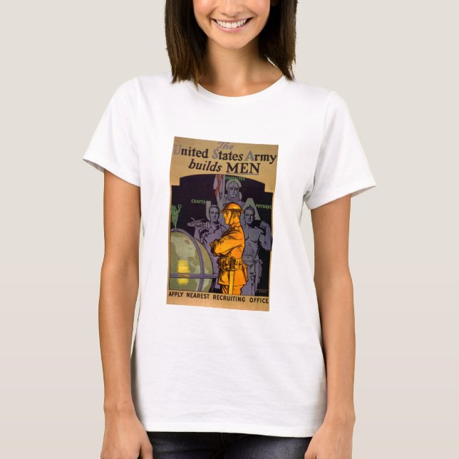 T-shirt L'armée construit des hommes (Devant)
