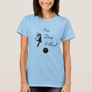 T-shirt L'arrêt de roulement chutent et roulent le T-shir