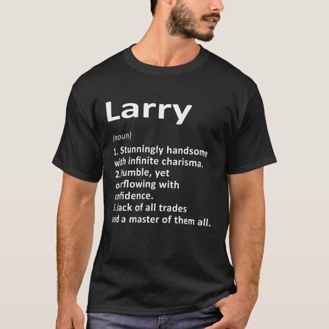 T-shirt Larry Définition Nom personnalisé Amusant Annivers (Devant)