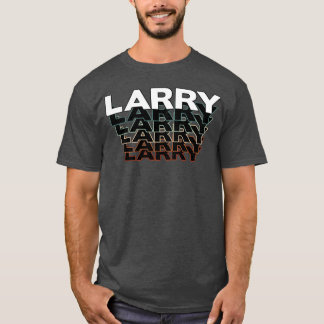 T-shirt Larry drôle Rétro Vintage Coucher de soleil Larry
