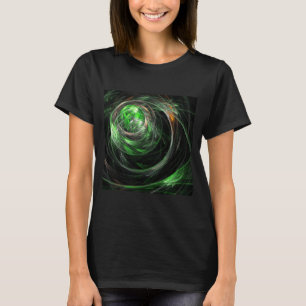 T-shirt L'art Abstrait vert du monde entier