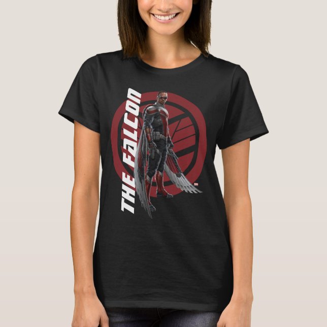 T-shirt L'art de caractère du faucon (Devant)