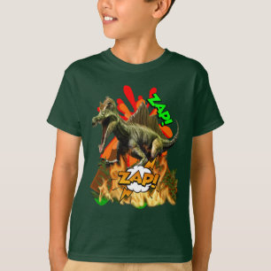 T-shirt L'art de la bande dessinée de Dinosaur l'art pré
