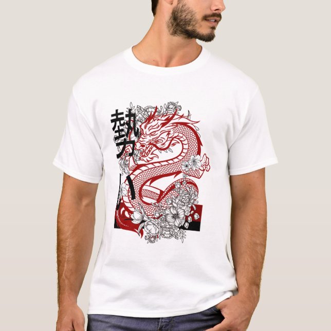 T-shirt L'art du dragon (Devant)