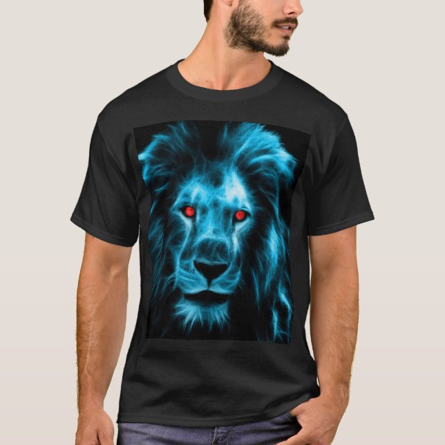 T-shirt L'art du lion (Devant)