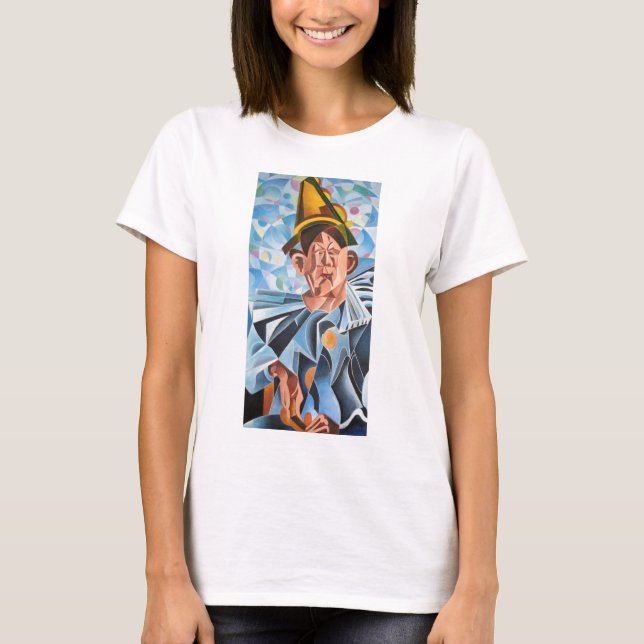 T-shirt L'art géométrique clown mélancolique (Devant)