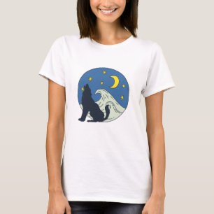 T-shirt L'art mystique du loup céleste