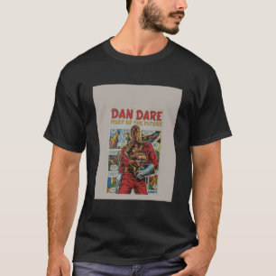 T-shirt L'art rétro de la bande dessinée de Dan Dare