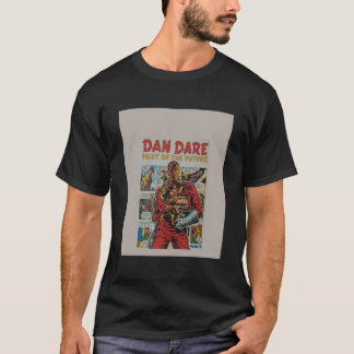 T-shirt L'art rétro de la bande dessinée de Dan Dare