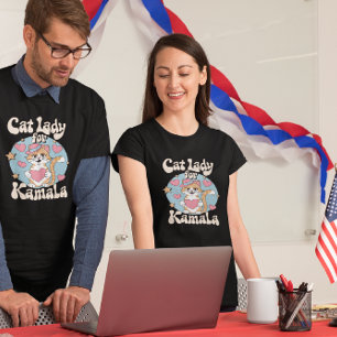 T-shirt L'art sucré de la chatte soutient Kamala