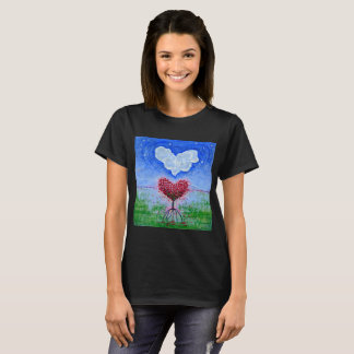 T-shirt L'art surréaliste de deux coeurs