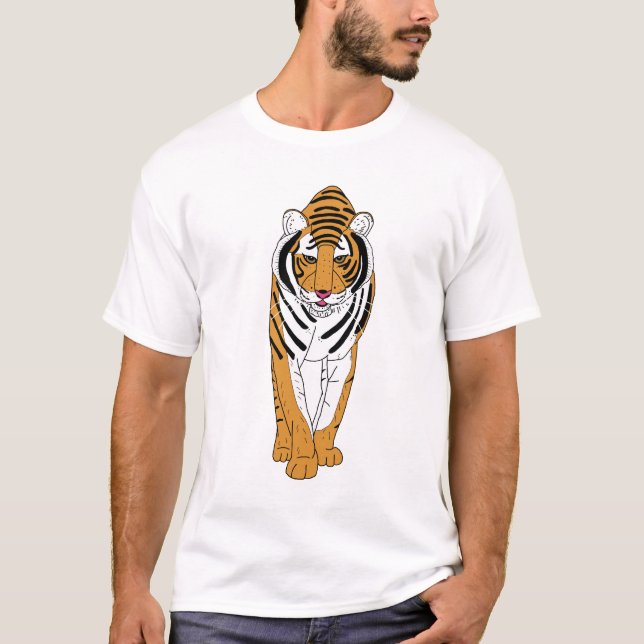 T-shirt L'art tigre (Devant)
