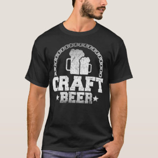 T-shirt L'Artisanat Abstrait De La Bière Gaie -