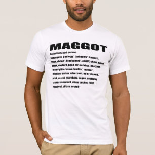 T-shirt Larve (mots pris de Dictionary.com)
