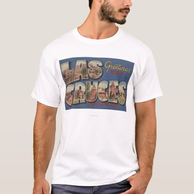 T-shirt Las Cruces, Nouveau Mexique - grandes scènes de (Devant)