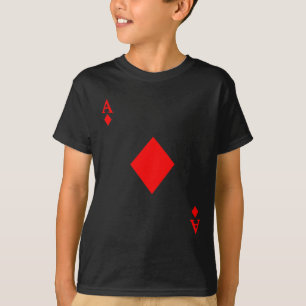 T-shirt L'As de Diamond Deck de Cartes Costume d'Halloween