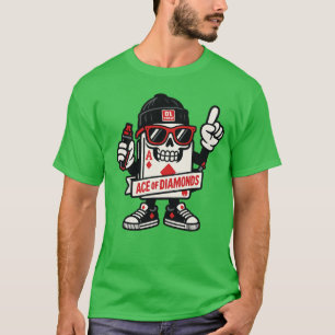T-shirt L'As de la Mascotte de rue Diamonds — Édition à ro