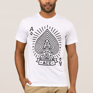 T-shirt L'as des pique — Emblème d'éclatement de soleil de