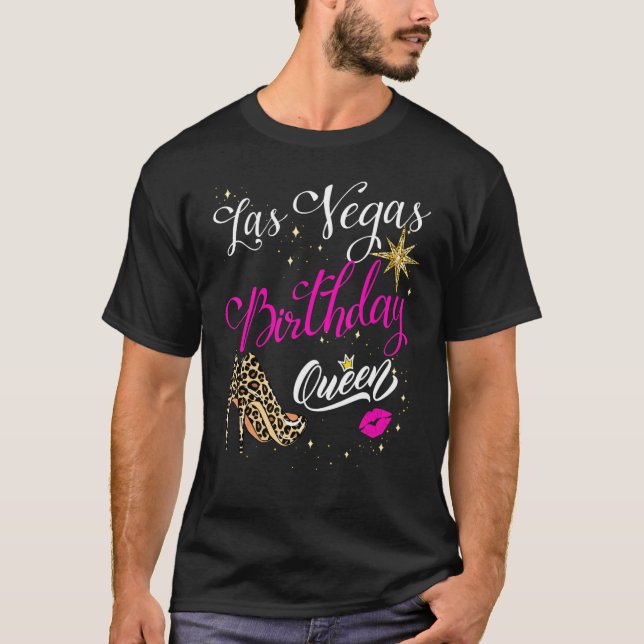 T-shirt Las Vegas Anniversaire Fille & Fille Voyage Pour F (Devant)