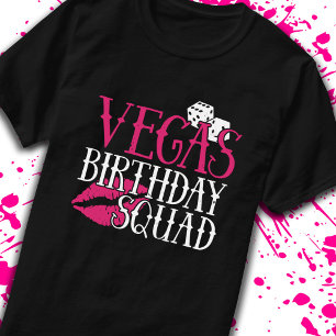 T-shirt Las Vegas Birthday Party Group Cadeau Vegas Squad