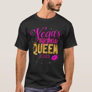 T-shirt Las Vegas Girls Trip 2025s Vegas Queen Birthday Sq