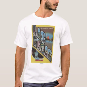 T-shirt Las Vegas, Nevada - grandes scènes de lettre