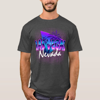 T-shirt Las Vegas Nevada Rétrowave Outrun Voyage Vacances