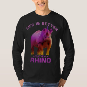 T-shirt L'ascenseur est préférable avec un Rhino   Cadeau 
