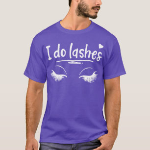 T-shirt Lashes Eyelash maquillage artistes Cosmetologue