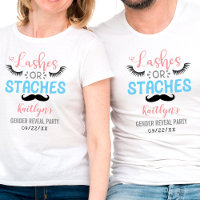 "Lashes Ou Staches" Parti Moderne De Révélation De