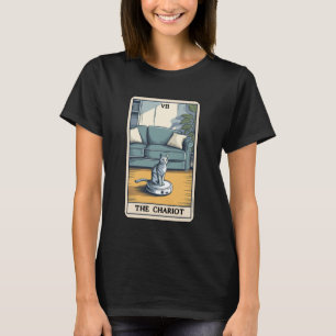 T-shirt L'aspirateur robot Chariot Chat Drôle Tarot C