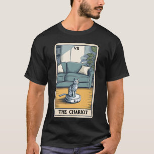 T-shirt L'aspirateur robot Chariot Chat Drôle Tarot C