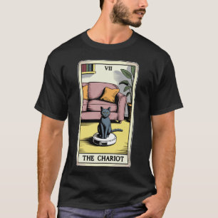 T-shirt L'aspirateur robot Chariot Chat Drôle Tarot C