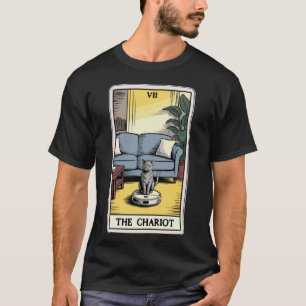 T-shirt L'aspirateur robot chat carte de tarot du Chariot 