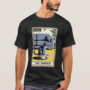 T-shirt L'aspirateur robot impératrice Chat Tarot drôle C
