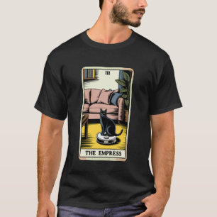 T-shirt L'aspirateur robot impératrice Chat Tarot drôle C