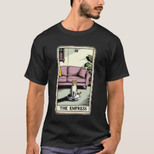 T-shirt L'aspirateur robot impératrice Tarot chat drôle C