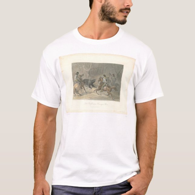 T-shirt Lassoing un ours (1178A) (Devant)