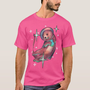 T-shirt L'Astronaut Otter Est Amusant, Juste Après Une Jou