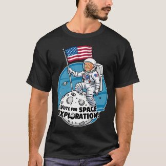 T-shirt L'Astronaut Trump Vote Pour L'Exploration Spatiale