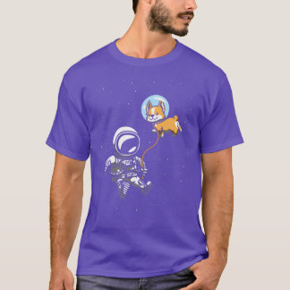 T-shirt L'astronaute Amoureux des chiens Space Puppy Voyag